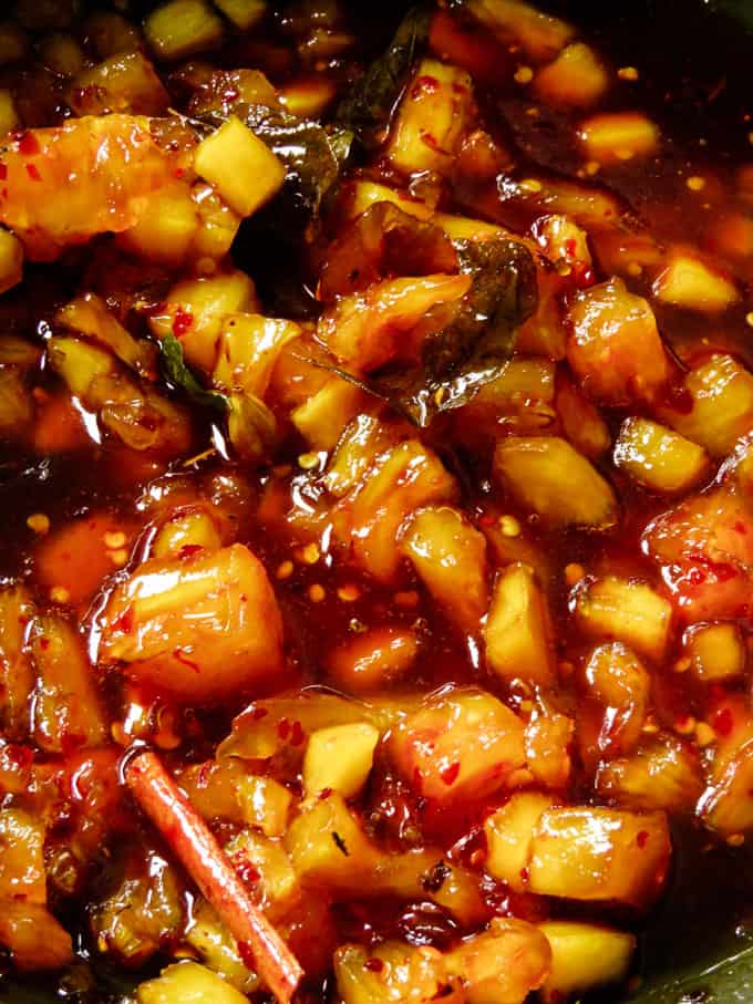 pineapple chutney. 