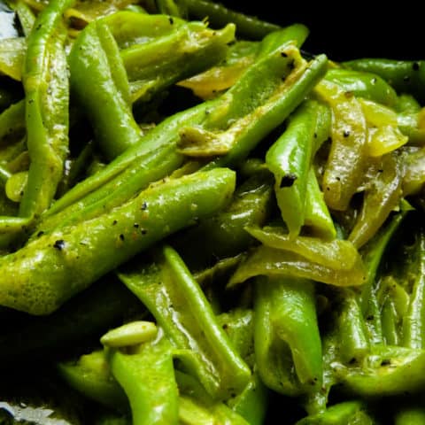 green bean curry(Sri Lankan bonchi curry).