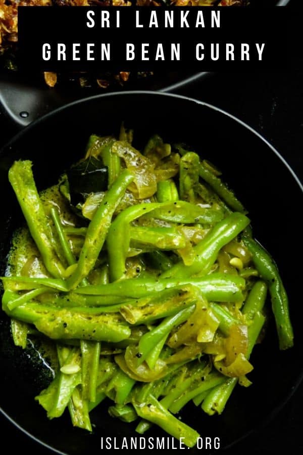 Green bean curry(Sri Lankan bonchi curry). Make this simple bean curry and enjoy a tasty vegetarian, gluten-free, low-carb side dish.
