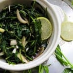 Easy Kangkung in Garlic and Soya sauce