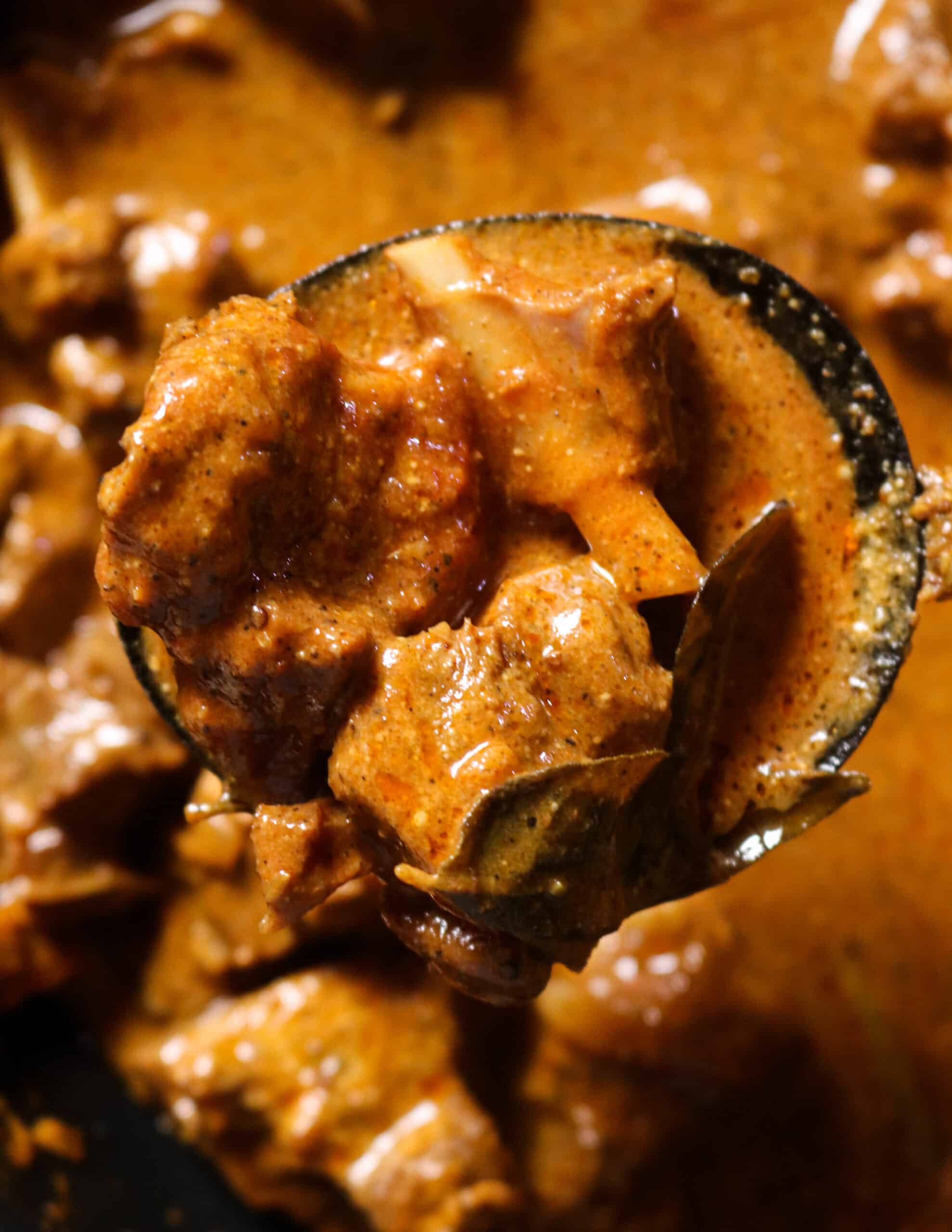 Sri Lankan mutton curry.