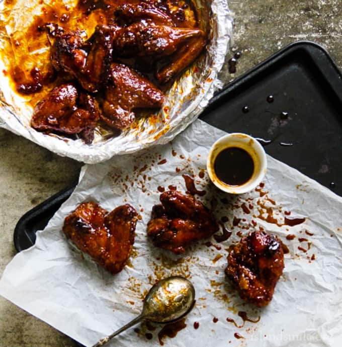 Baked Chicken Wings Marinated In Tamarind Sauce