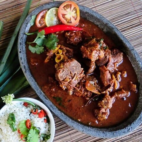 Spicy mutton curry cooked in coconut milk and spices-pxl680-3330