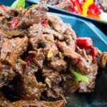 A crispy pepper beef curry with blended spices to give the right amoount of spice