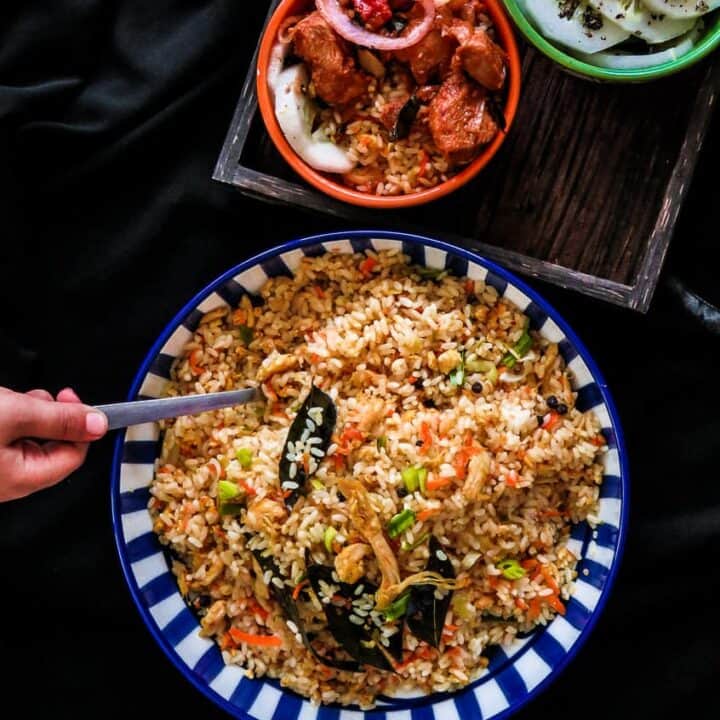 Asian style chicken and vegetable fried rice in a hurry-islandsmile.org