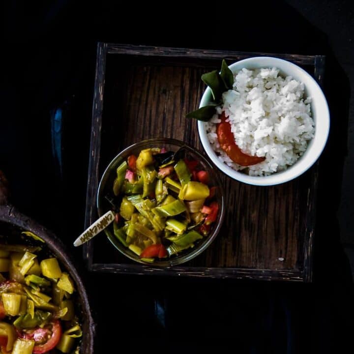 POTATO AND LEEKS CURRY,A vegetarian and vegan dish which is also Srilankan-islandsmile.org