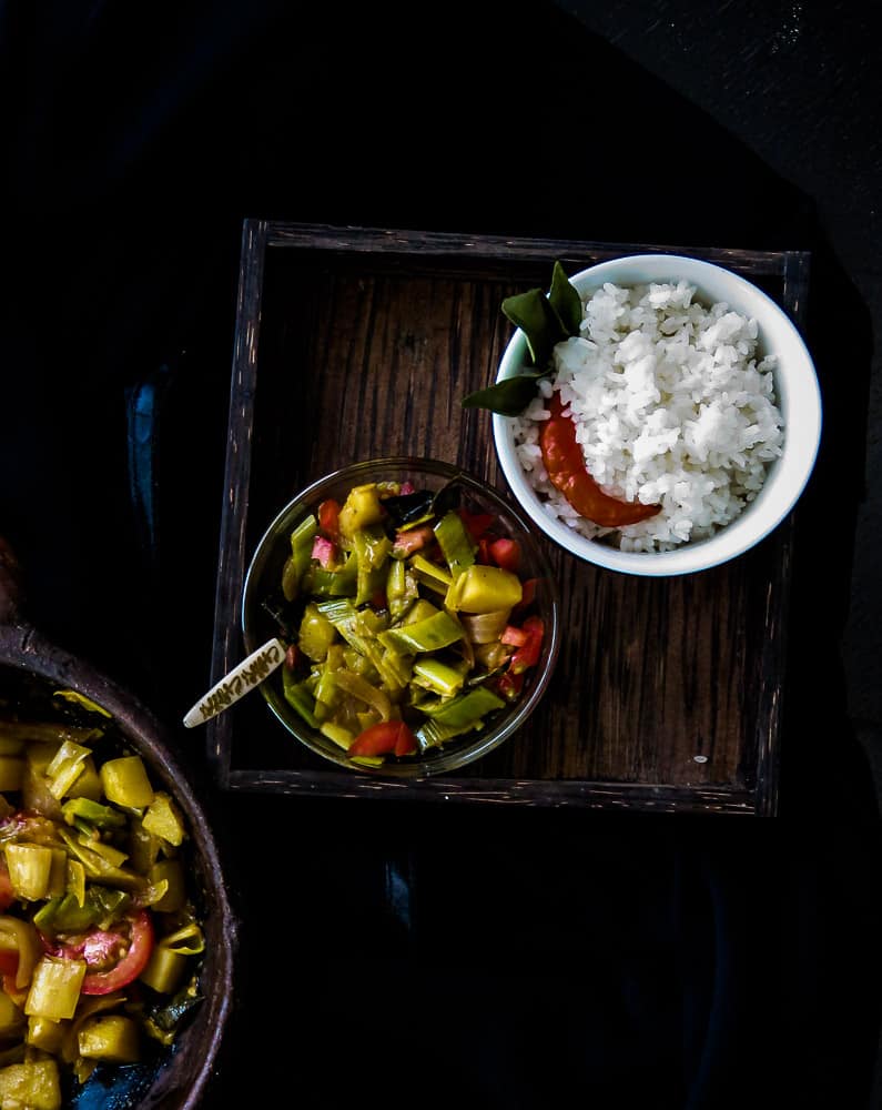 POTATO AND LEEKS CURRY,A vegetarian and vegan dish which is also Srilankan-islandsmile.org