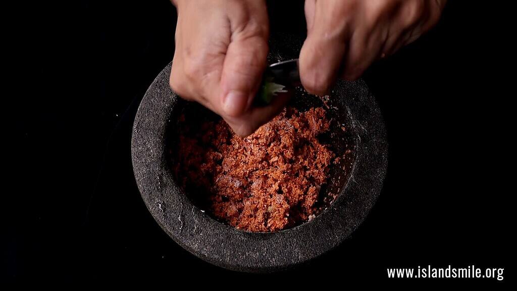 squeeze in the lime juice.