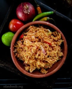 how to make a Sri lankan Coconut sambol-islandsmile.org