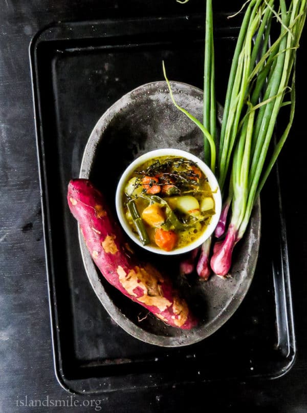 Left over sweet potato, pumpkin soup with thyme image