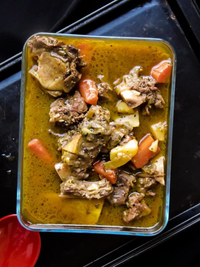 beef Bone broth based, chunky beef and vegetable soup. nutritious and ideal for ketogenic diets. Slow cooked to add big, bold flavors to feed your family. take advantage of the healing benefits of bone broth.