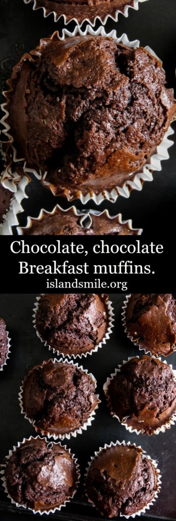 Chocolate, Chocolate breakfast muffins. | ISLAND SMILE