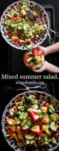 Easy summer mixed salad-islandsmile.org