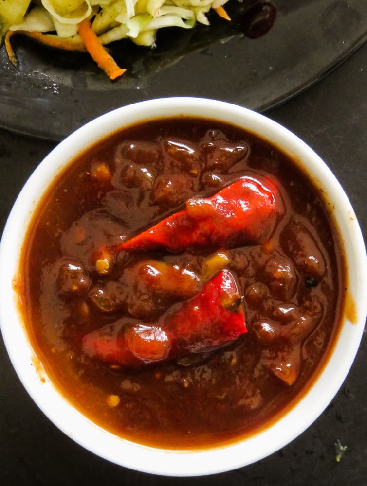 Tamarind red chillie Barbecue sauce-islandsmile.org