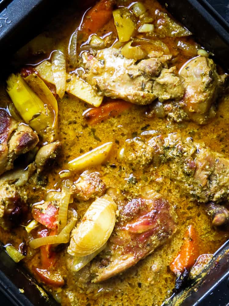 succulent, tender oven baked lemongrass chicken curry. all in one bake for you to try.
