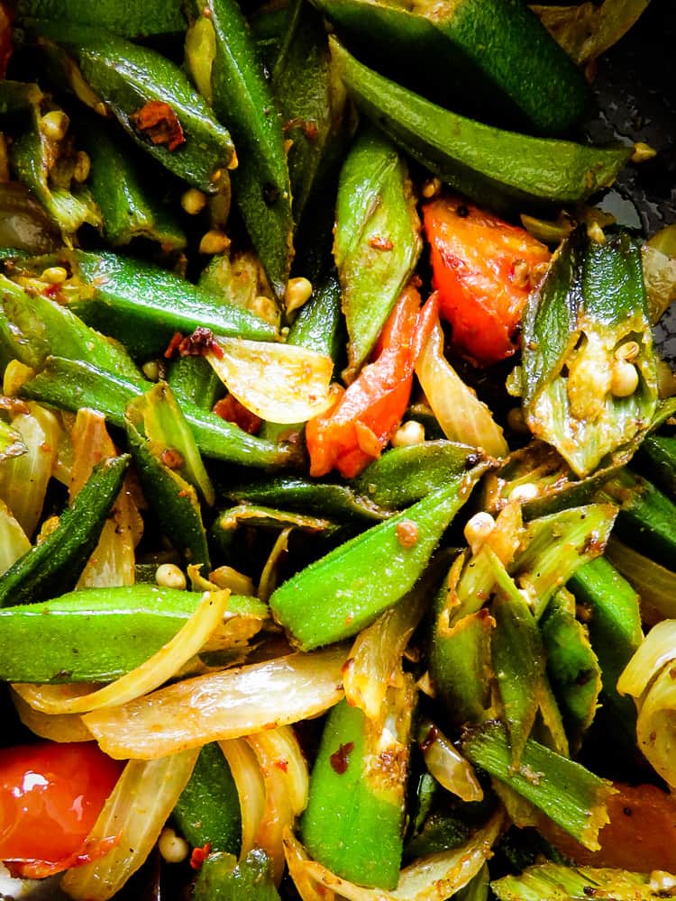 okra stir-fry image.