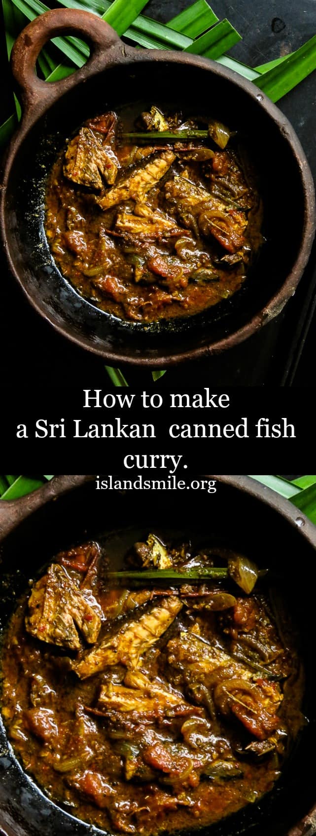 SRI LANKAN CANNED FISH CURRY(tin fish). ISLAND SMILE