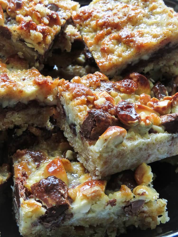 luscious chocolate-cashewnut layered bars -islandsmile.org