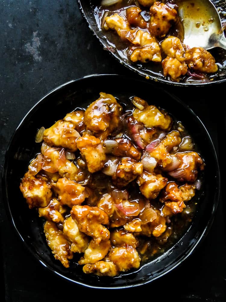 batter fried chicken in ginger sweet sauce(take-out style)-islandsmile.org