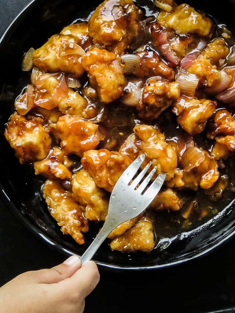 Asian batter fried chicken in a ginger sweet sauce. family of five or two, this popular Chinese take-out meal is definitely a dish for you to enjoy.