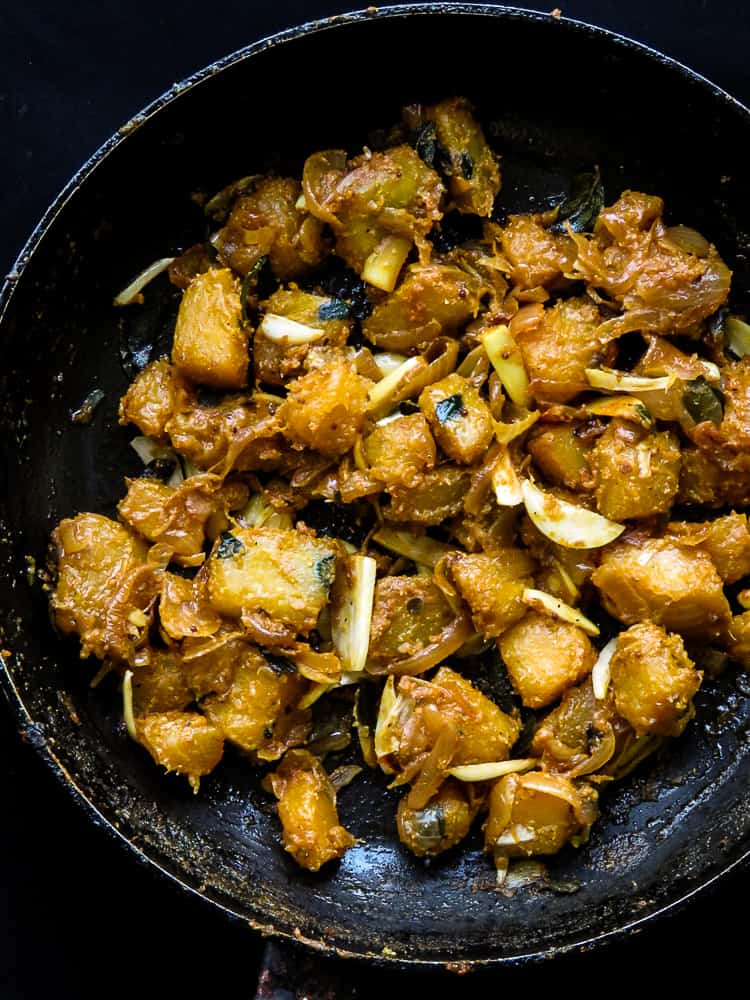 pan fried turmeric pumpkin stir-fry-islandsmile.org