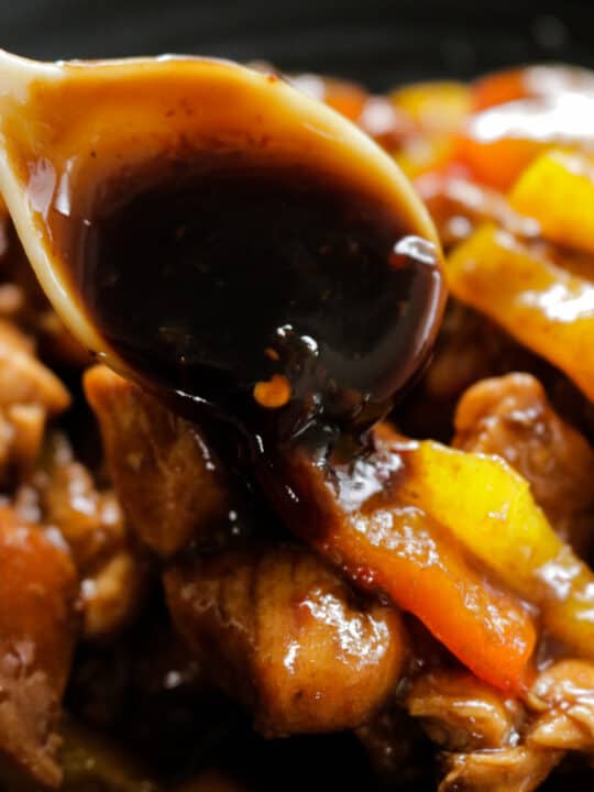 teriyaki sauce served in a bowl