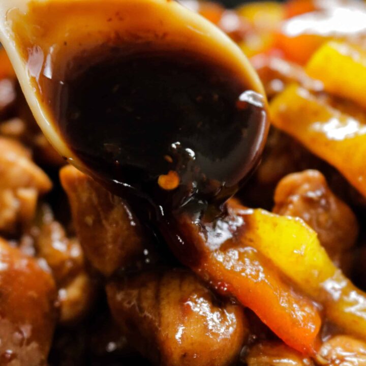 teriyaki sauce served in a bowl