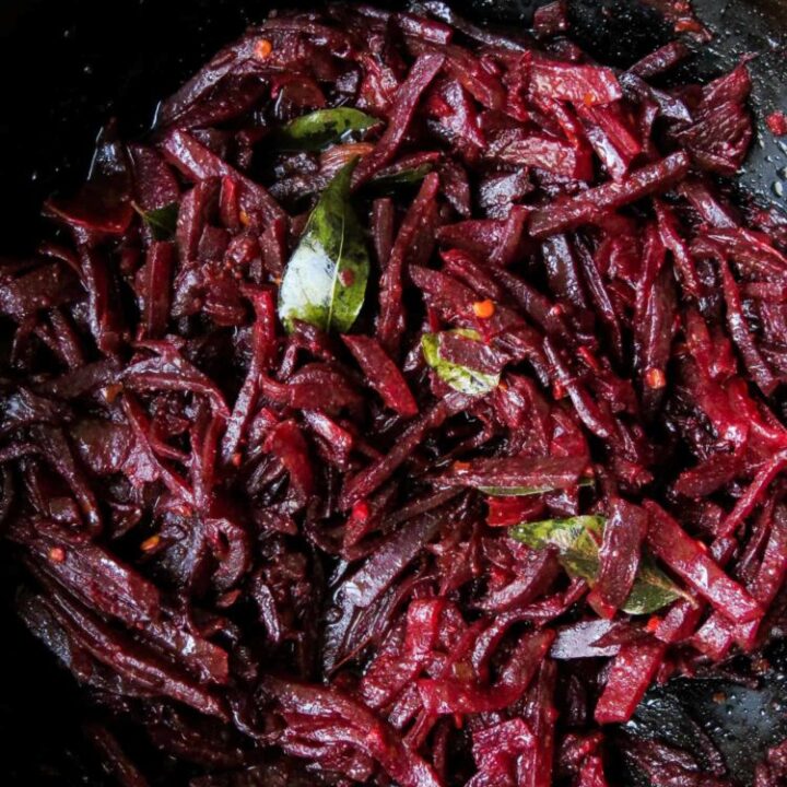 Sri Lankan Beetroot curry, with a variety of health benefits, this colorful dish is a must try for anyone who's been eating their beets in salads. vegan, vegetarian, gluten-free, low-carb-islandsmile.org