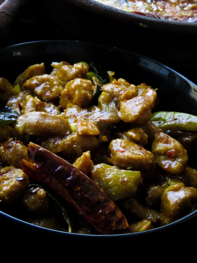 How to cook a Sri Lankan-vegetarian soya meat curry(gluten-free). A vegetarian dish made with mealmaker. A meat substitute for all vegan and vegetarian diets full of plant-based protein. The trick is knowing how to add flavour to the soya and taking it from bland to a curry with taste. How to cook a Sri Lankan-vegetarian soya meat curry(gluten-free). A vegetarian dish made with mealmaker. A meat substitute for all vegan and vegetarian diets full of plant-based protein. The trick is knowing how to add flavour to the soya and taking it from bland to a curry with taste.