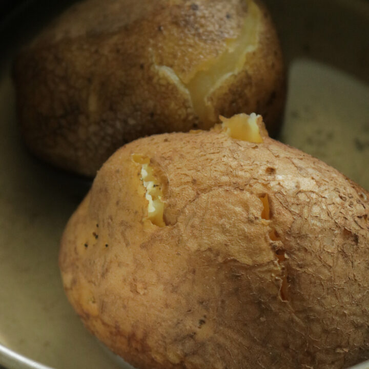 boiling the potatoes until soft and crumbly to make the fish cutlets.