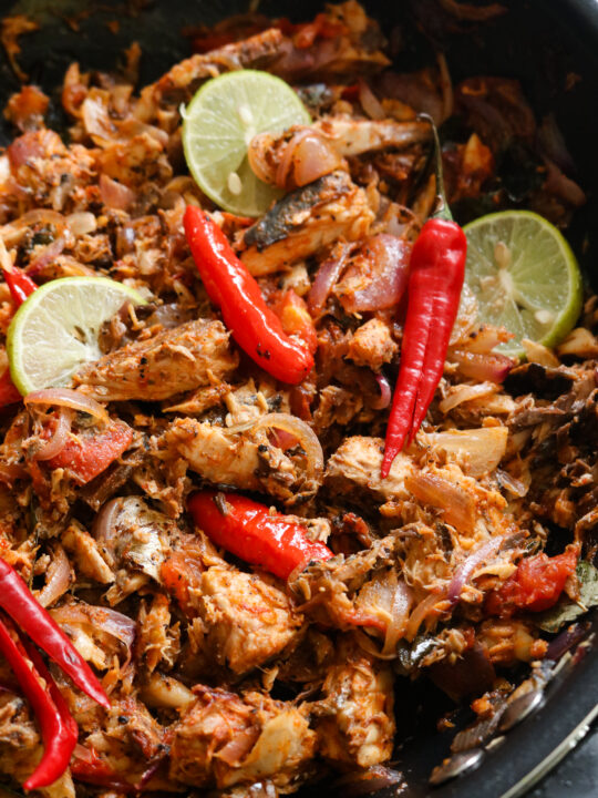 mackerel fish stir fry