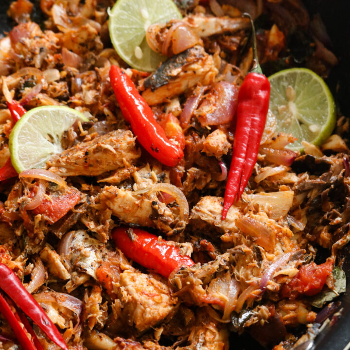 mackerel fish stir fry