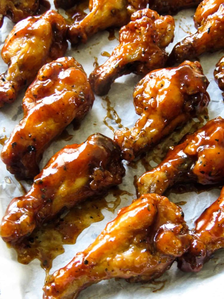 Sticky barbecue sauce-honey mustard drumlets-finger licking food made right at home. sweet, tangy, sticky and spiced, giving them a burst of flavors. a platter of these party food is a must for your game day get-together, barbecues and picnics-islandsmile.org