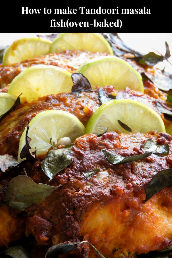 How to make tandoori masala fish(oven-baked, healthy, Indian).