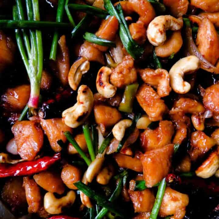 Devilled thai cashew chicken stir-fry- an easy, take-out style skillet dish. the combination of chicken and crunchy cashews in a thick sweet and spicy sauce you can season, adjust to your needs. the stir-fry is great to perk up your meals with its unique flavors-islandsmile.org