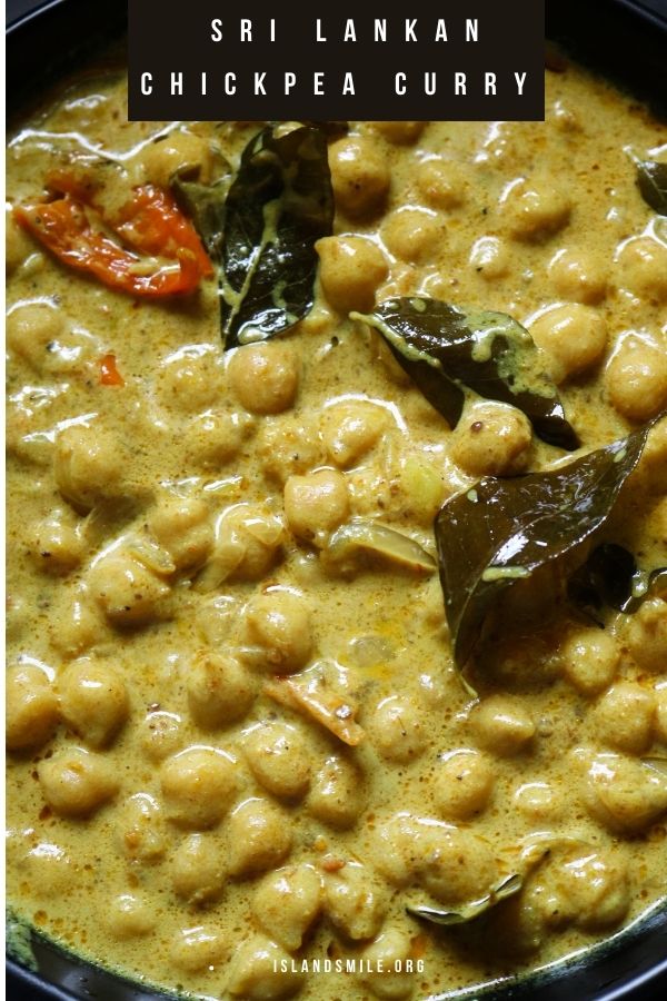 thick chickpea coconut curry 