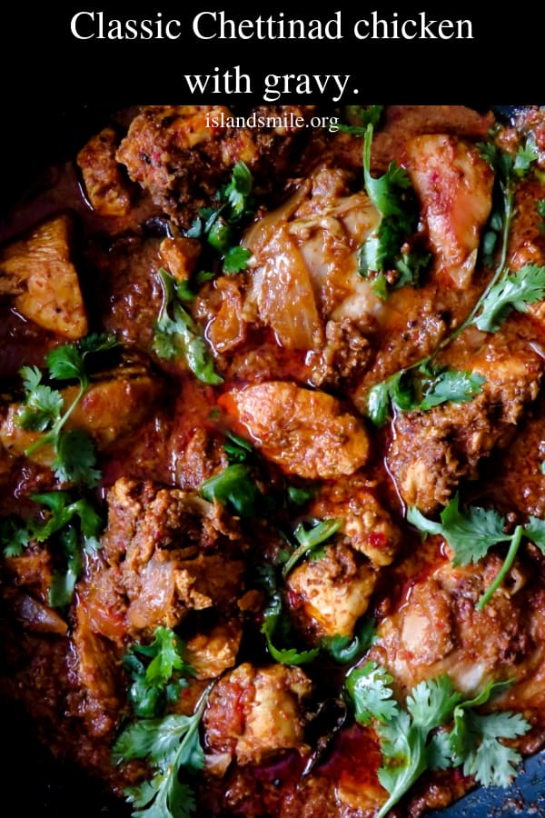 chettinad chicken curry. 