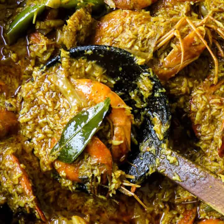 coconut-shrimp (isso curry) . a sri lankan recipe.