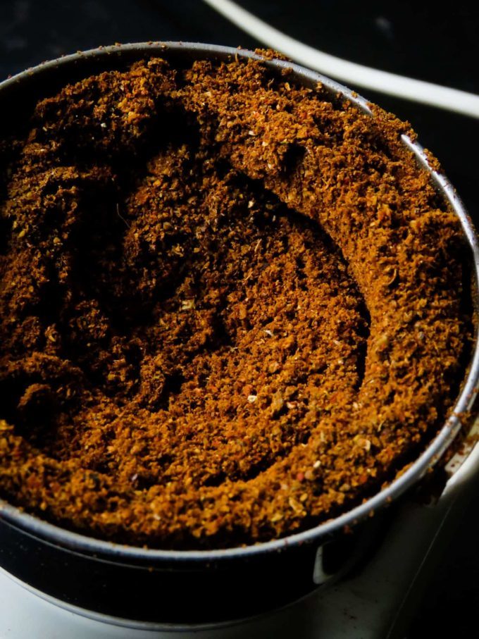 roasted and powdered jaffna curry powder.