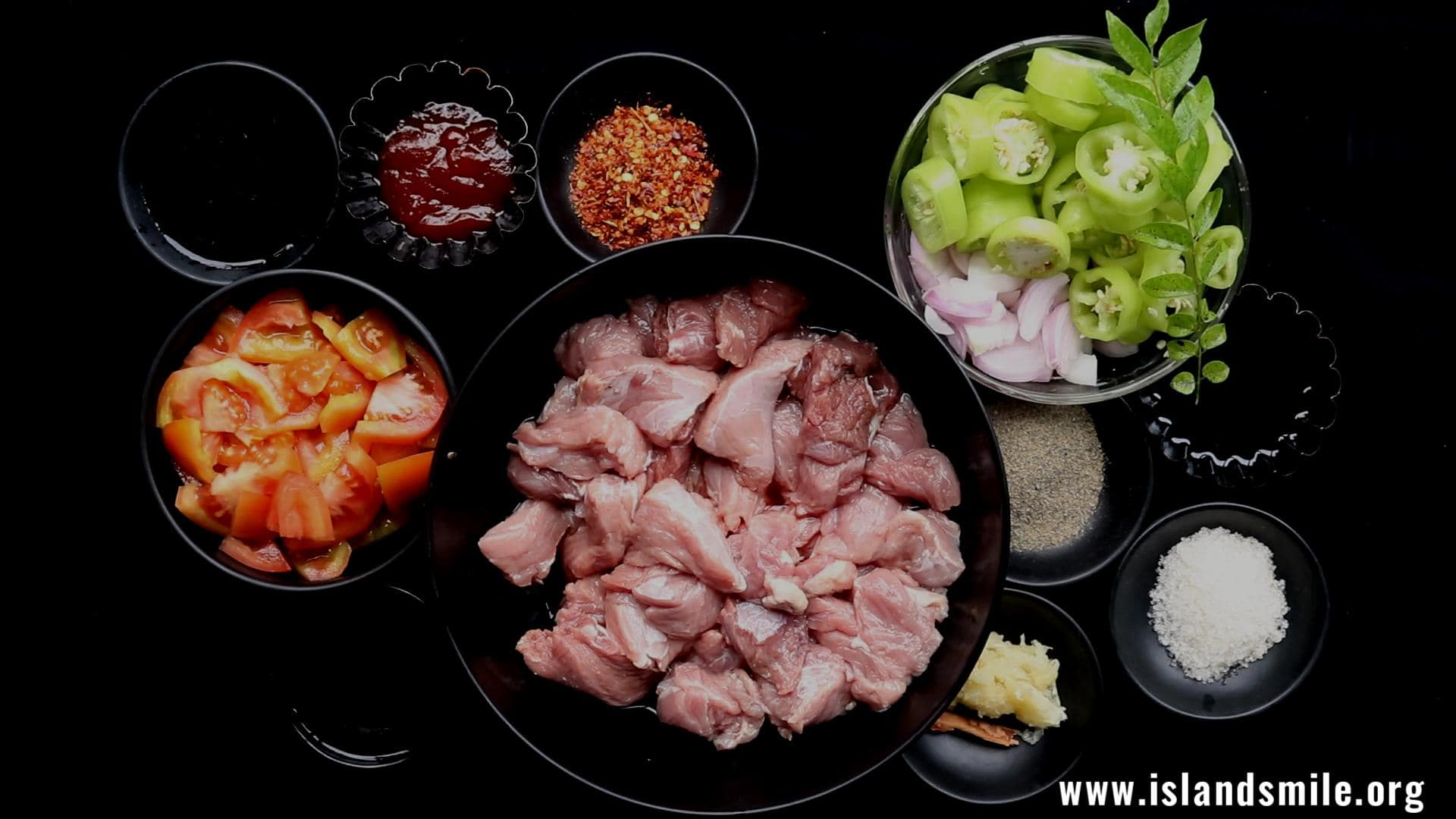 ingredients to cook the devil beef.