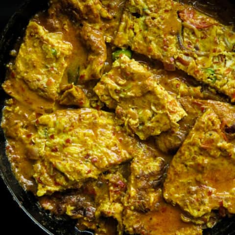 Sri Lankan Omelette curry.