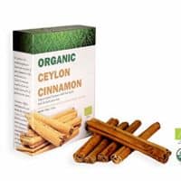 Ceylon Organic Products Organic Ceylon Cinnamon Sticks True SRI Lankan Cinnamon 100g USDA Fair Trade Certified ALBA Cinnamon Sticks Natural Finest Premium Quality Hand Selected Extra Long Fragrant