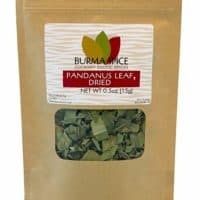 Dried Pandanus Leaves famous in Thai cooking, Indian, and other southeast asian countries as a spice (0.5oz.)