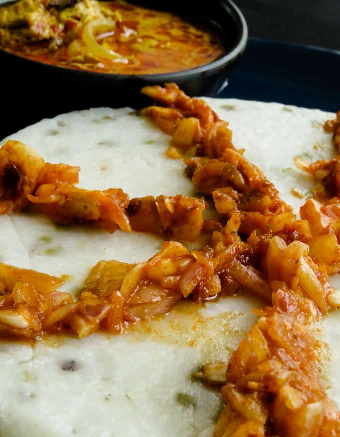 Sri Lankan green gram kiribath, another version of the popular Sri Lankan milk rice dish. mung bean in the milk rice brings a different texture to the dish