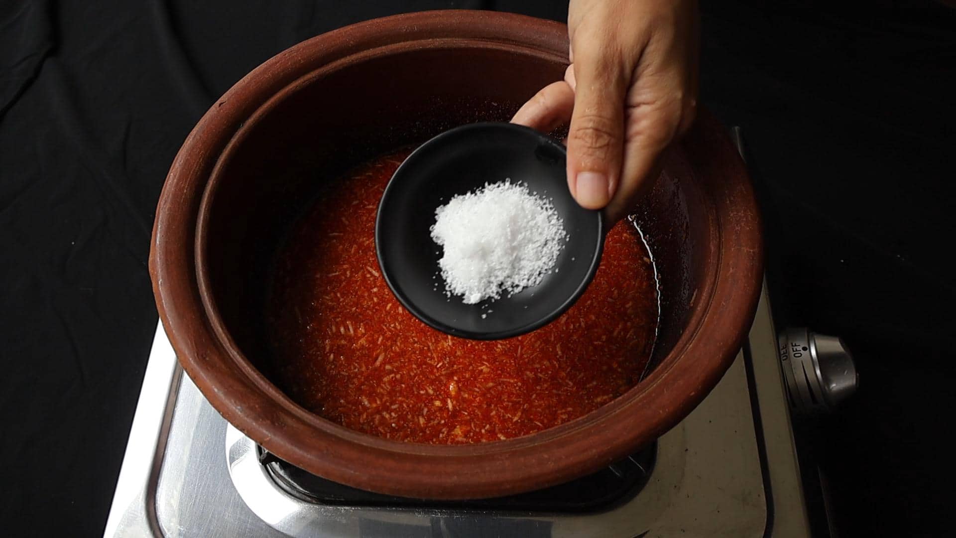 Season with salt as the date and lime chutney cooks.