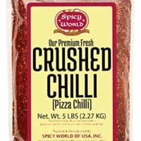 Spicy World Crushed Pepper Chilli Flakes, Red, 5 Pound