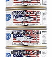 American Tuna MSC Certified Sustainable Pole & Line Caught Albacore Tuna, 6oz Can No-Salt Added, Caught & Canned in America (6 Pack)