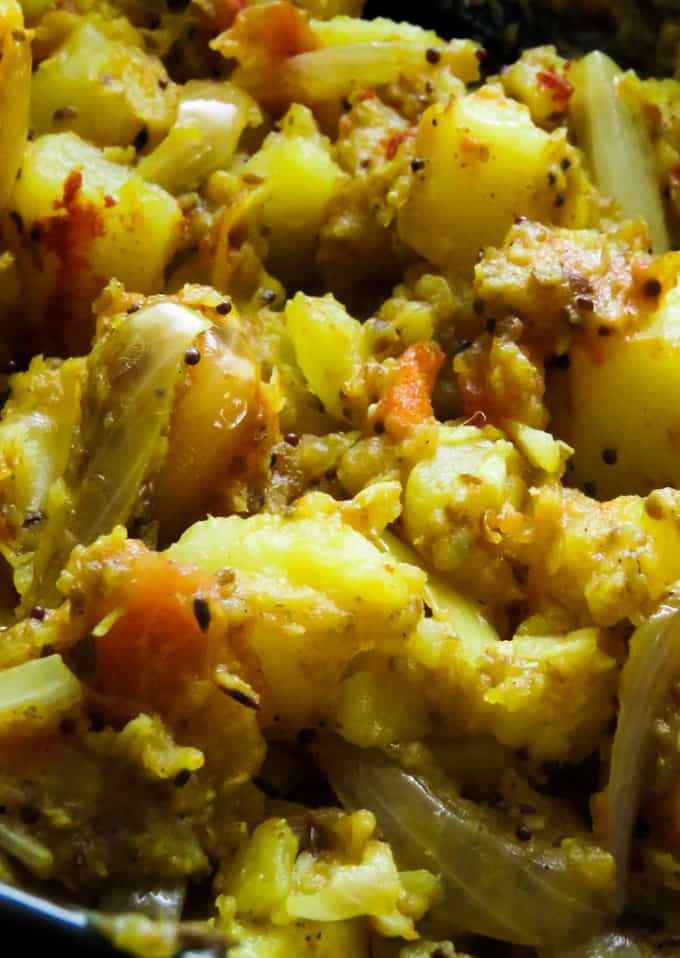 Indian Bombay potatoes(cumin-coriander spiced). | ISLAND SMILE