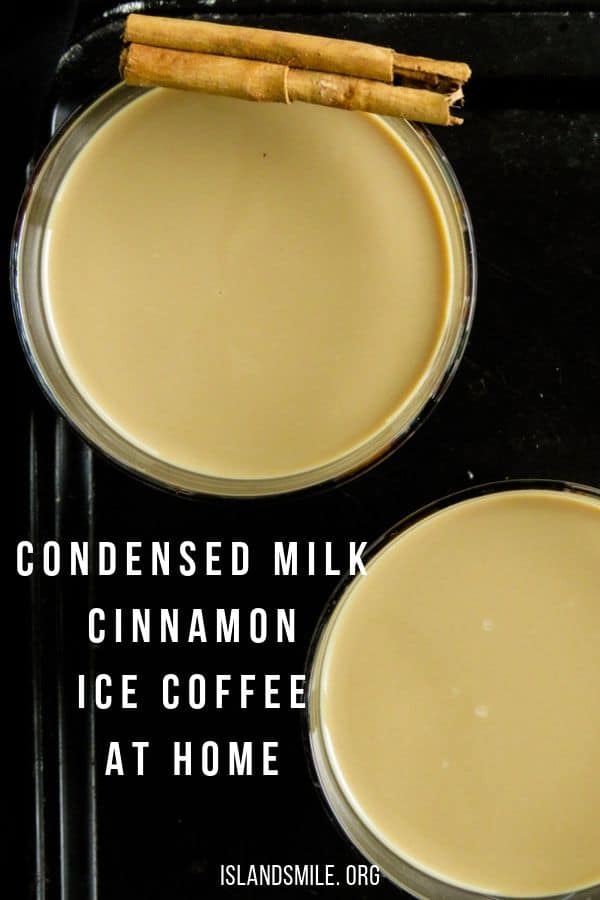 condensed milk with Cinnamon for additional flavor and made with your favorite strong instant coffee, you can now have a jug of ice coffee on stand by for unexpected guests. 