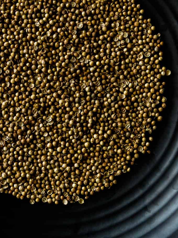 coriander seeds to be dry roasted for the use of making coriander powder.